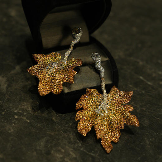 【高级珠宝】绮梦系列 | 绮梦枫叶耳环 商品图1