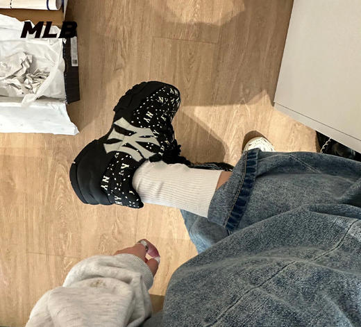 MLB男女同款满印钻石老花老爹鞋3ASHMS13N 商品图0