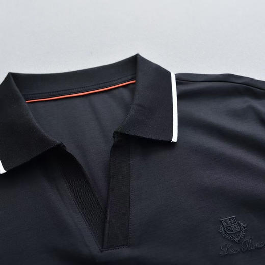 LP男士翻领短袖Polo衫。 蓝色 黑色 商品图6