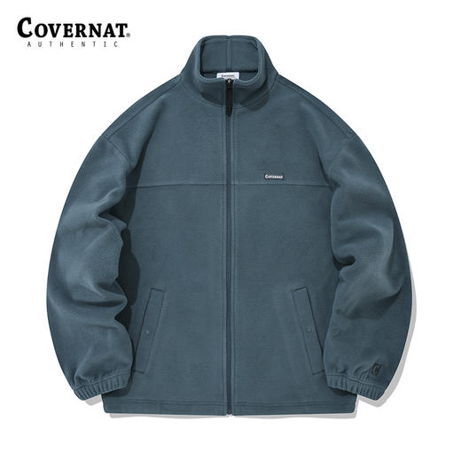 Covernat摇粒绒外套男女同款春新品毛绒拉链外套上衣CO2203JKF1 商品图2