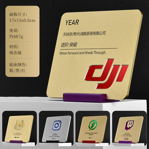 创意金属奖牌定制迷你桌面小奖牌年会活动颁奖科技设计感奖牌定制 商品图8