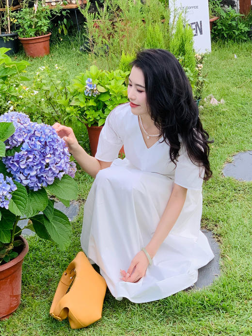 【百图lulu定制】【零压连衣裙】放松 休闲 两侧有口袋 收腰不紧绷 全棉A摆连衣裙 商品图12