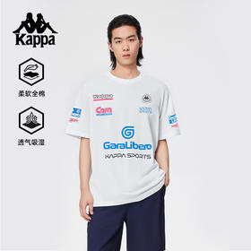 Kappa卡帕背靠背运动短袖男2025夏季新款休闲t恤宽松圆领上衣女KPCGCTD71