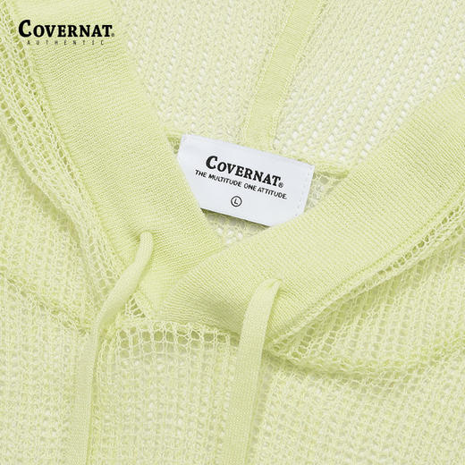 covernat韩国潮牌透气时尚针织连帽衫2024春夏新品CO2402KT10 商品图3
