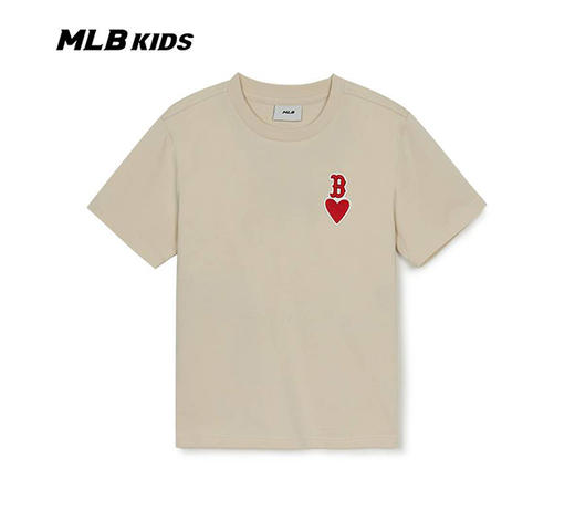 MLB儿童款男女童爱心标小标简约款短袖7ATSH0553 商品图2