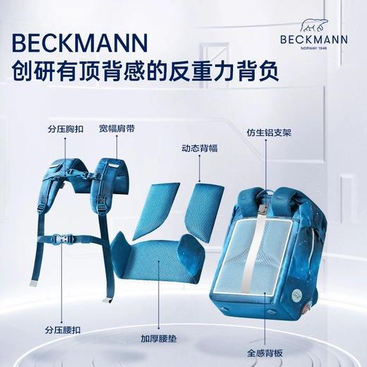 【森哥优选】22L挪威Beckmann贝克曼女男孩1-3-6年级学生减压儿童护脊双肩书包 商品图2