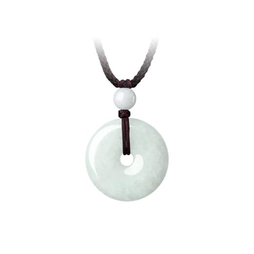 K65131-A-X051K00012801 周大福CHOW TAI FOOK 珠宝经典翡翠平安扣玉坠项链吊坠配珠配绳-K65131 商品图0