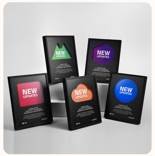 创意奖牌订做金属授权牌定制颁奖纪念荣誉证书授权插电发光款奖杯 可开发票 商品图5