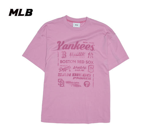 MLB男女同款25春夏新款字母标T恤3FTSB5053【无货退款介意勿拍】 商品图0