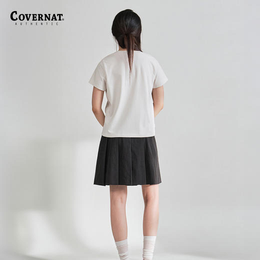 Covernat2024春夏新款女潮流减龄百褶裙学院风短裙CO2401SR74 商品图3