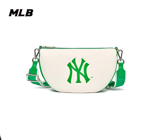 MLB女款大标拼色款西瓜包斜挎包3ACRS033N 商品图6