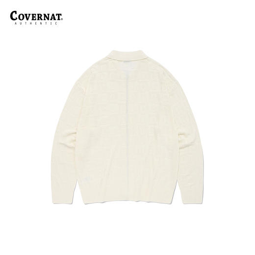 covernat韩国潮牌经典C LOGO图案拉链宽松舒适开衫2024春夏新品CO2401KT07 商品图1