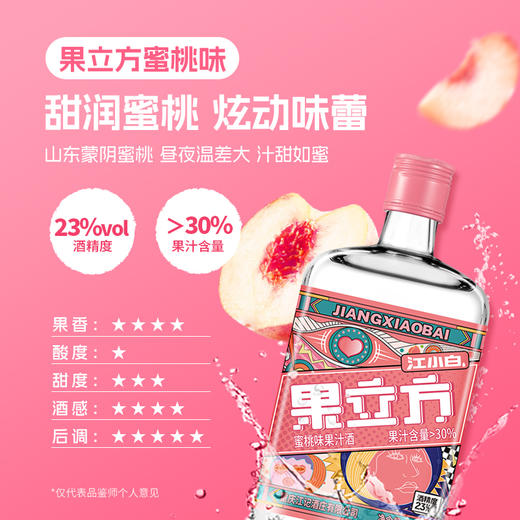 【果立方+水溶C=亲亲酒】果立方蜜桃味168ml*2+白葡萄味168ml*2 商品图6