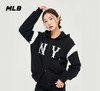 MLB男女同款大标NY标拼接袖连帽拉链卫衣外套3ATRV0144 商品缩略图1