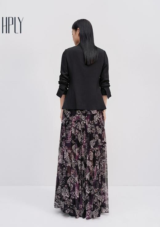 【大都会】HPLY荷比俪2025夏新款女含棉优雅印花通勤度假半身裙 商品图1