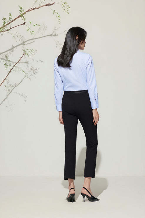 G2000女装SS25商场新款【配送腰带/多面弹/喇叭】通勤修身休闲裤51269114 商品图5