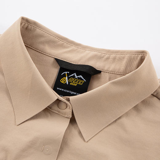 OZARK奥索卡2025春夏新品弹力山系户外休闲运动宽松版长袖衬衫女 商品图1