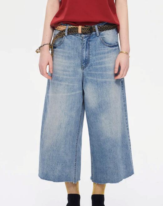 local tag/It25ssk45/冰蓝水洗牛仔八分裤 商品图0