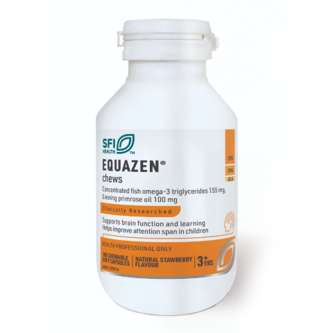 【新品】【香港直邮】SFI Health 克莱尔 EQUAZEN Chews 咀嚼鱼油 180粒/瓶  27/03