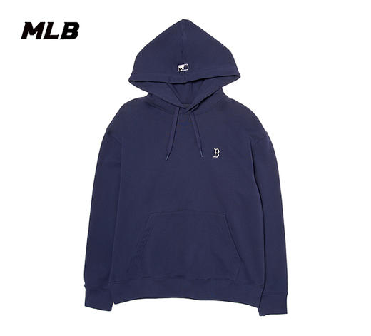 MLB男女情侣纯色套头宽松时尚连帽运动卫衣24秋季新款3AHDB0144【无货退款介意勿拍】 商品图7