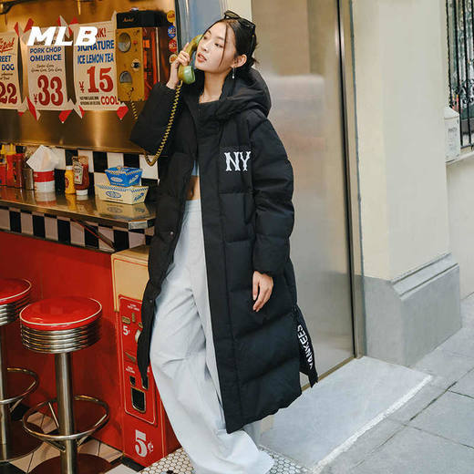 MLB男女同款背标大LOGO长款保暖羽绒服3ADJB2246【无货退款介意勿拍】 商品图1