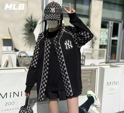 MLB男女同款老花描边款短袖时尚透气棒球服3ABSM0121【无货退款介意勿拍】 商品图4