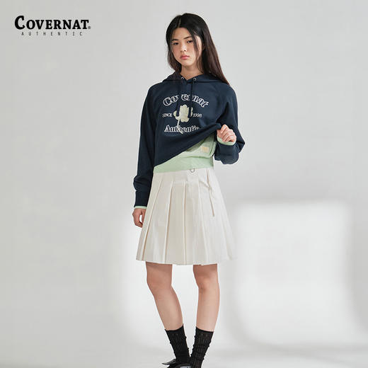 Covernat2024春夏新款女潮流减龄百褶裙学院风短裙CO2401SR74 商品图1