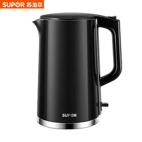 苏泊尔（SUPOR）电水壶烧水壶双层防烫大功率无缝内胆家用1.7L大容量电热水壶电热水壶自动断电SW-17S16L