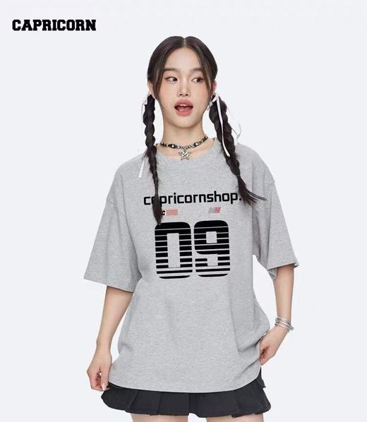 七夕福利-NO退~情侣潮牌100%棉立体09数字印花短袖T恤-喜出 商品图0