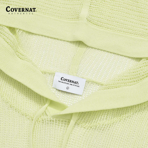 covernat韩国潮牌透气时尚针织连帽衫2024春夏新品CO2402KT10 商品图2