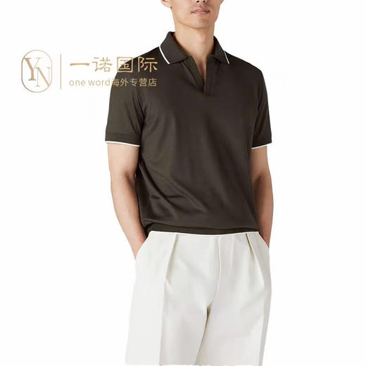 LP男士翻领短袖Polo衫。 蓝色 黑色 商品图7