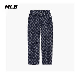 MLB满印老花系列牛仔长裤3FDPM0424