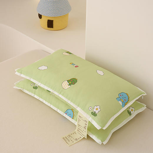 【品牌直发】加倍生活  A类里棉外棉卡通儿童枕 单只枕头枕芯 自然高度约5cm 商品图3