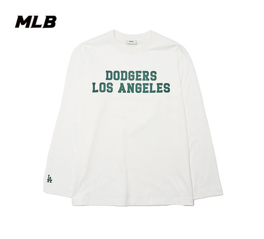 MLB男女同款学院风字母标长袖T恤3ATSV0141 商品图2