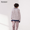 covernat2024春新品情侣款宽松套头针织衫减龄学院条纹CO2401KT05 商品缩略图3