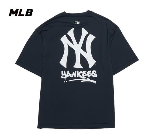 MLB男女同款背标时尚大标涂鸦字母时尚T恤3ATSB0853 商品图5