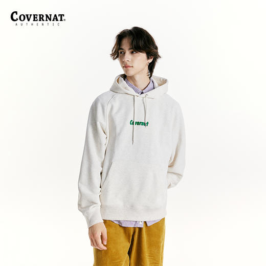 【韩国潮牌】Covernat韩国潮牌24秋季新品微短款插肩袖连帽衫情侣款图案卫衣CO2303HD04 商品图1