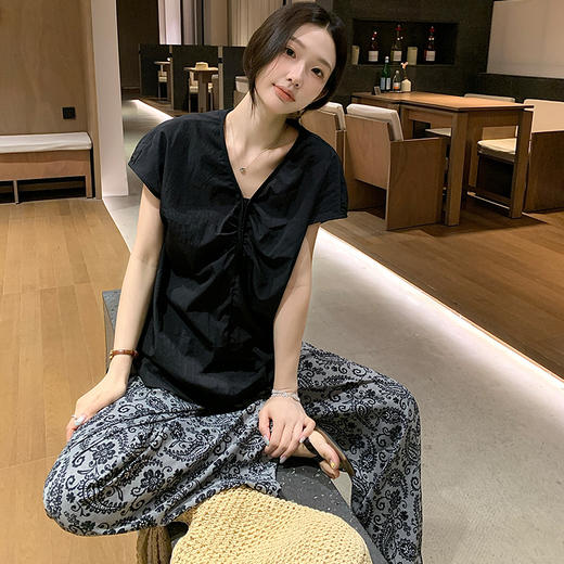 Beau Muse山本凉感复古印花套装 商品图5