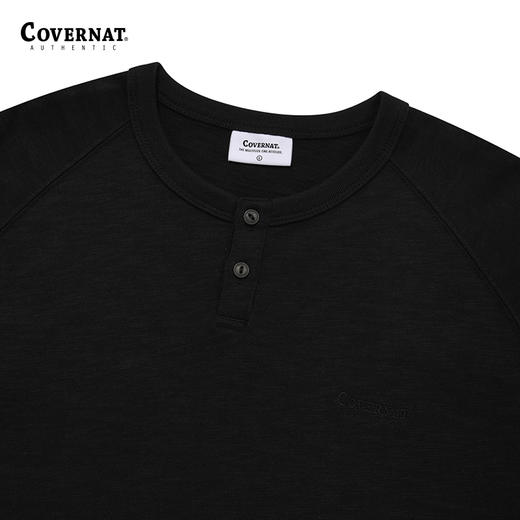 covernat韩国潮牌纯色纯棉宽松t恤竹节棉圆领短袖2025夏季CO2402ST23 商品图2