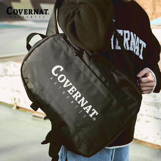 covernat韩国潮牌双肩背包经典大容量27L两侧纱网方兜时尚 商品图2