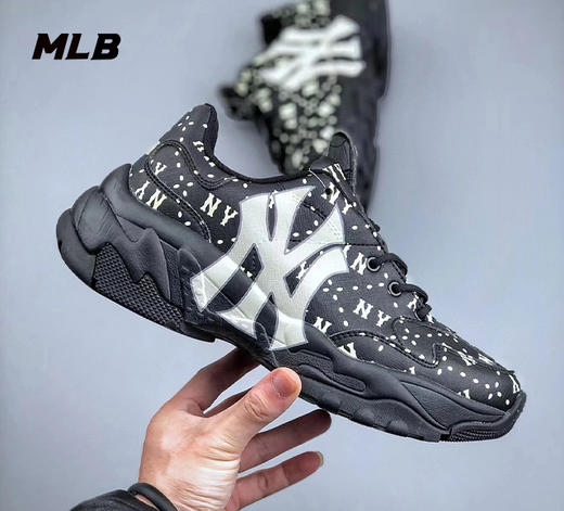 MLB男女同款满印钻石老花老爹鞋3ASHMS13N 商品图1