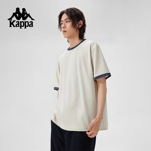 Kappa卡帕背靠背运动短袖男2025夏季新款休闲索罗娜t恤宽松上衣女KPCICTD61 商品图4