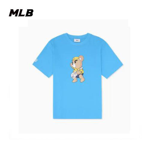【一口价】MLB男款女款情侣同款皱眉熊短T宽松舒适潮流短袖3ATSE0233【无货退款介意勿拍】 商品图2