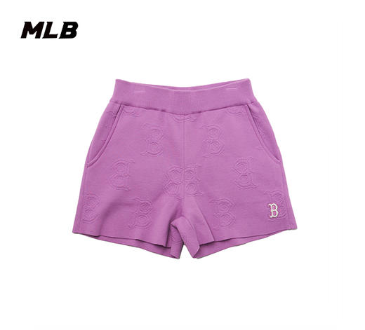 MLB23春夏季新款女式经典交织字母正面图案针织运动短裤波士顿红袜3FSPM0433【无货退款介意勿拍】 商品图2
