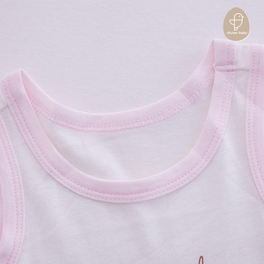 【无袖连衣裙】卓儿夏季女童裙子纯棉简约薄款花边短袖中长款连衣裙 商品图11