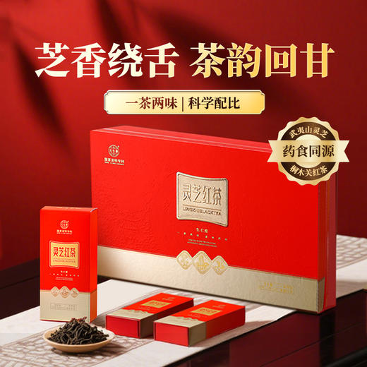 元生泰 灵芝红茶5g*2袋/盒*5盒  武夷灵芝与桐木关正山小种相融合 口感醇厚 商品图9