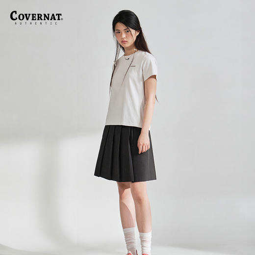 Covernat2024春夏新款女潮流减龄百褶裙学院风短裙CO2401SR74 商品图2
