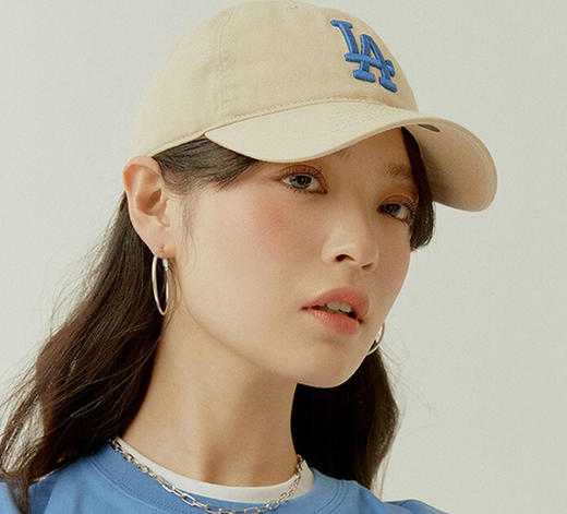 MLB男女帽新款运动帽帽子米色休闲棒球帽鸭舌帽3ACP6601N 商品图4