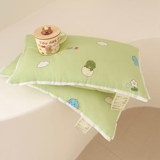 【品牌直发】加倍生活  A类里棉外棉卡通儿童枕 单只枕头枕芯 自然高度约5cm 商品图2