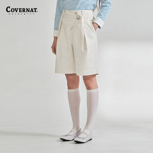 covernat韩国潮牌女士短款潮流时尚宽松百搭纯棉舒适短裤2024夏季CO2402SO75 商品图0